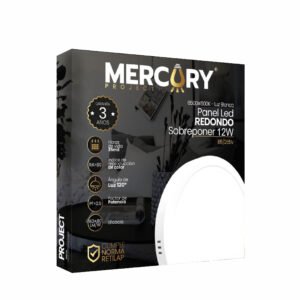 Panel LED Sobre Redondo 720 Lúmenes 12w Luz Fría Certificado