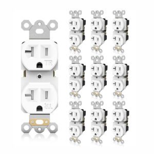 Toma Corriente Doble 3232 Línea Tradicional Tipo Leviton CAJA X10 Unidades