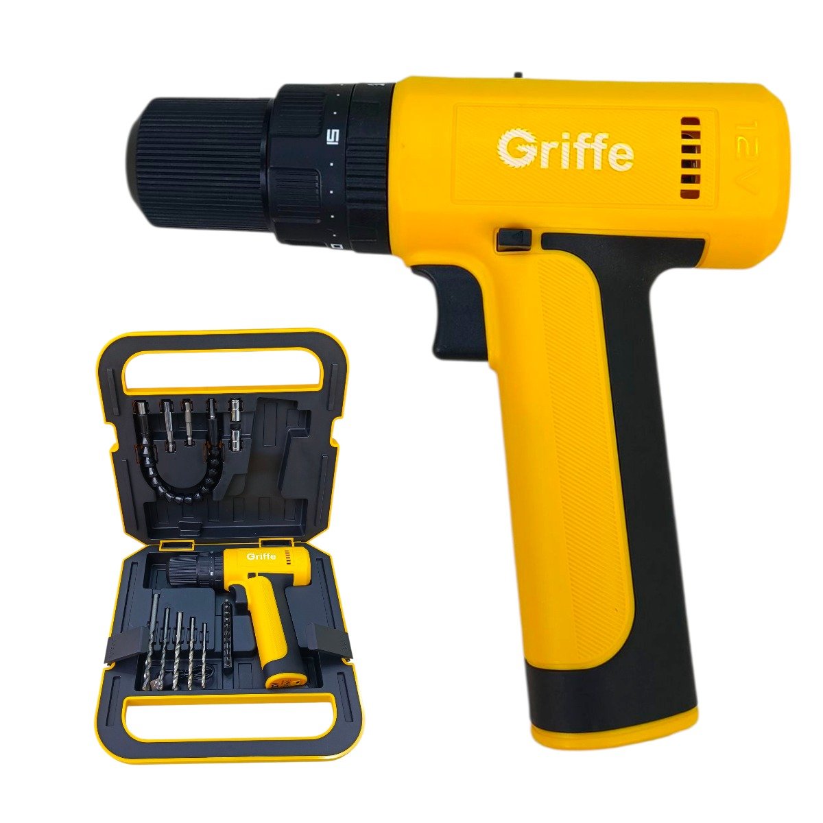 TALADRO ELÉCTRICO INALAMBRICO 12V GRIFFE 261-012 - Image 2