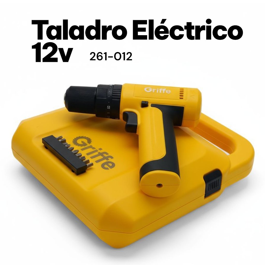 TALADRO ELÉCTRICO INALAMBRICO 12V GRIFFE 261-012